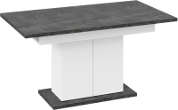Обеденный стол ТриЯ Детройт Тип 1 (белый/ателье темный) - 