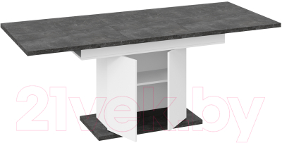 Обеденный стол ТриЯ Детройт Тип 1 (белый/ателье темный)