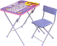 Комплект мебели с детским столом Ника Маша и Медведь с азбукой / ММД3/А1 - 