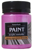 Акриловая краска KolerPark Акриловая Премиум (50мл, розовый металлик) - 