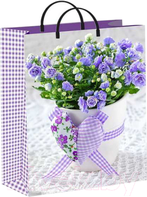 Изображение товара Пакет подарочный ТИКО-Пластик Лиловое сердце / н00086539