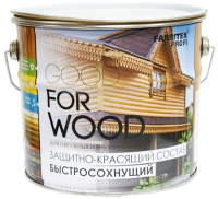 Защитно-декоративный состав Farbitex Profi Wood Быстросохнущий (2.7л, рябина) - 