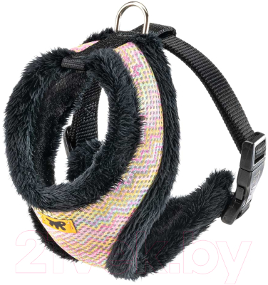 Шлея-жилетка для животных Ferplast Nikita Fur S / 75468952 (цветная с мехом)