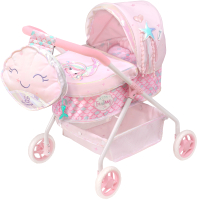 

Коляска для куклы DeCuevas Toys, Для кукол. Люлька с сумкой / 86041