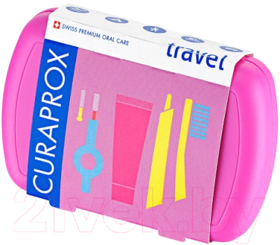 Набор для ухода за полостью рта Curaprox Be You Travel Set Pink