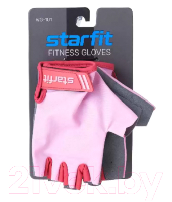 Перчатки для фитнеса Starfit WG-101 (M, нежно-розовый)