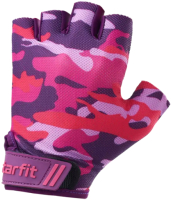 Перчатки для фитнеса Starfit WG-101 (XS, розовый камуфляж) - 