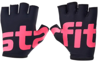 Перчатки для фитнеса Starfit WG-102 (M, черный/малиновый) - 
