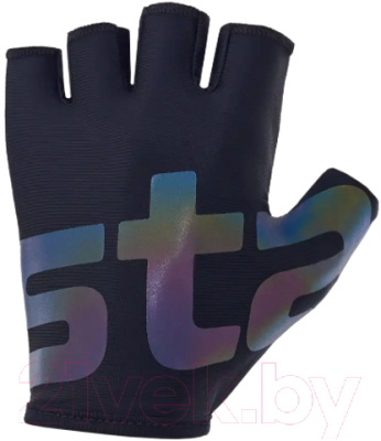 Перчатки для фитнеса Starfit WG-102 (M, черный/светоотражающий)