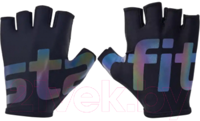 Перчатки для фитнеса Starfit WG-102 (XL, черный/светоотражающий)