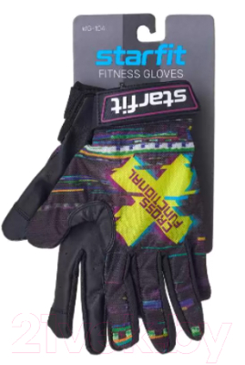 Перчатки для фитнеса Starfit WG-104 (L, черный/мультицвет)