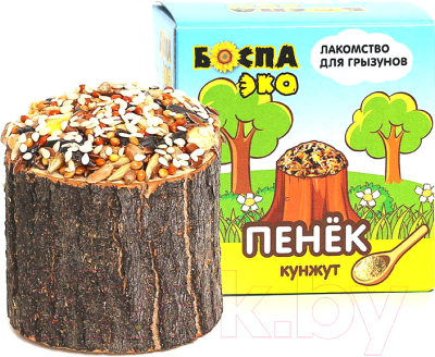 Лакомство для грызунов Боспа Эко пенек с кунжутом (50г)