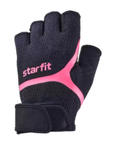 Перчатки для фитнеса Starfit WG-103 (M, черный/малиновый) - 