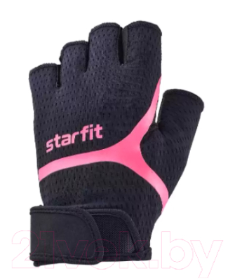 Перчатки для фитнеса Starfit WG-103 (S, черный/малиновый)
