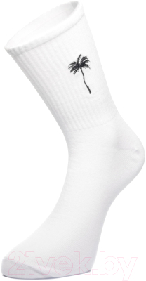 Носки Loony Socks 20_016 (р.39-42, пальма/белый)