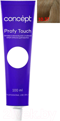 Крем-краска для волос Concept Profy Touch Стойкая 10.37 (100мл, очень светлый песочный блондин )