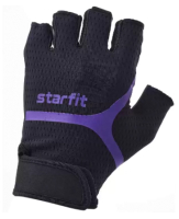 Перчатки для фитнеса Starfit WG-103 (M, черный/фиолетовый) - 