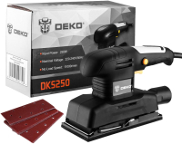 Вибрационная шлифовальная машина Deko DKS250 / 063-4199 - 