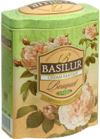 Чай листовой Basilur Bouquet Кремовая фантазия зеленый / 12420 (100г) - 