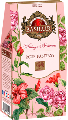 Чай листовой Basilur Bouquet Розовая фантазия зеленый / 12419 (75г)