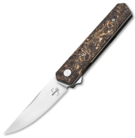 Нож складной Boker Plus Kwaiken Compact Flipper Marble Carbon Copper / 01BO196 - 