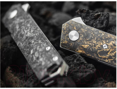 Нож складной Boker Plus Kwaiken Compact Flipper Marble Carbon Copper / 01BO196