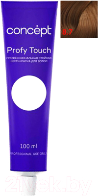 Крем-краска для волос Concept Profy Touch Стойкая 8.7 (100мл, темный бежевый блондин)