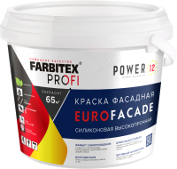 Краска Farbitex Profi EuroFacade Фасадная силиконовая самоочищающаяся База А (12кг) - 