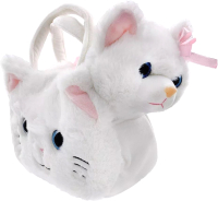 Мягкая игрушка Fluffy Family Котенок в сумочке с котенком / 681764 - 