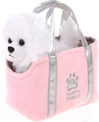 Мягкая игрушка Fluffy Family Щенок Шпиц в сумке / 681932