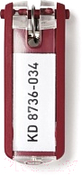 Брелок Durable Key Clips / 195703 (красный)