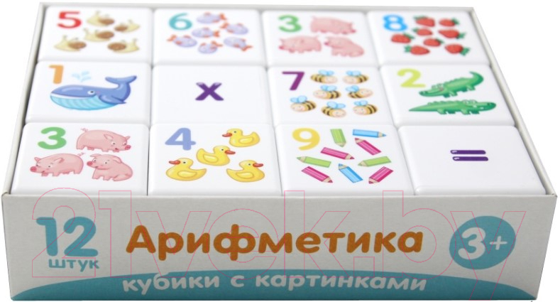 Развивающая игрушка Десятое королевство Кубики Арифметика / 00711 — фото 3