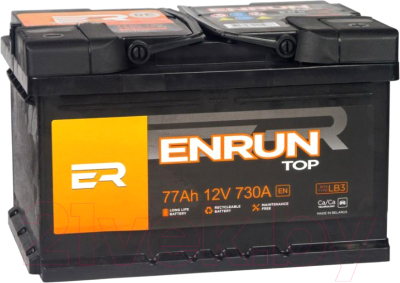 Автомобильный аккумулятор Enrun Top R+ / ET770 (77 А/ч)
