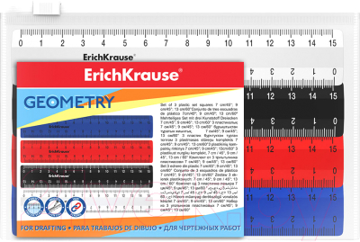 Изображение товара Набор для черчения Erich Krause Classic / 55445 (4шт)