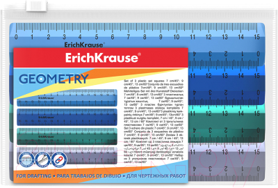 Набор для черчения Erich Krause Ice Metallic / 53861 (4шт)