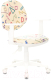 Кресло детское Бюрократ CH-W 356AXSN (песочный Sticks 02/пластик белый) - 