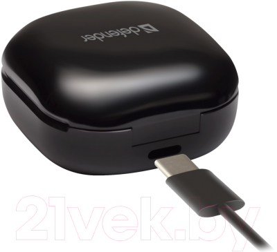Изображение товара Беспроводные наушники Defender Twins 910 / 63912 (черный)