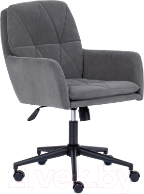 Кресло офисное Tetchair Garda флок (серый)