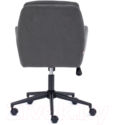 Кресло офисное Tetchair Garda флок (серый)