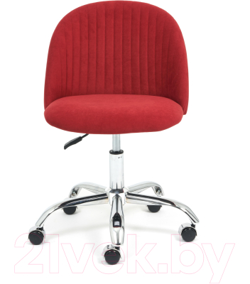 Кресло офисное Tetchair Melody флок (бордовый)
