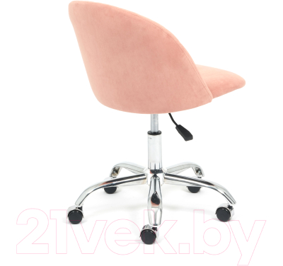 Кресло офисное Tetchair Melody флок (розовый)