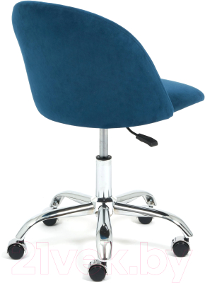Кресло офисное Tetchair Melody флок (синий)