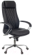 Кресло офисное Бюрократ CH-609SL/ECO (черный экокожа/хром) - 