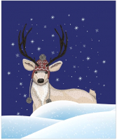 

Скатерть JoyArty, Олень в шапке / tcox_378486