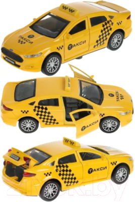 Автомобиль игрушечный Технопарк Ford Mondeo Такси / MONDEO-12SLTAX-YE
