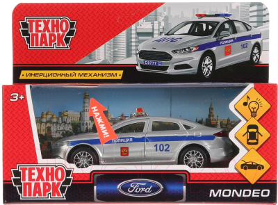 Автомобиль игрушечный Технопарк Ford Mondeo Полиция / MONDEO-P-SL