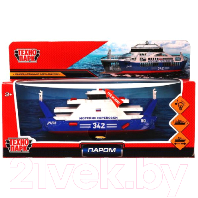 Корабль игрушечный Технопарк Паром Пассажирский / PROTO-17SL-OGBU