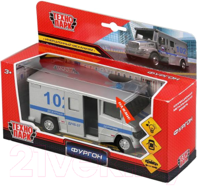 Фургон игрушечный Технопарк Универсал полиция / SB-19-12WB