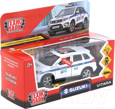 Автомобиль игрушечный Технопарк Suzuki Vitara Полиция / VITARA-12SLPOL-WH