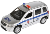 Автомобиль игрушечный Технопарк Skoda Yeti Полиция / YETI-P-SL - 